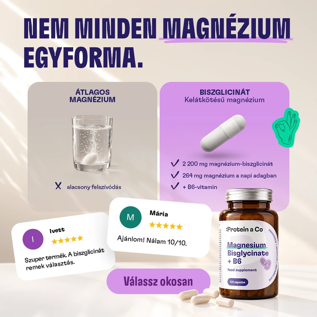Nem minden magnézium egyforma: hagyományos magnézium pezsgőtablettában vs. biszglicinát, a magnézium kelát formája kapszulában