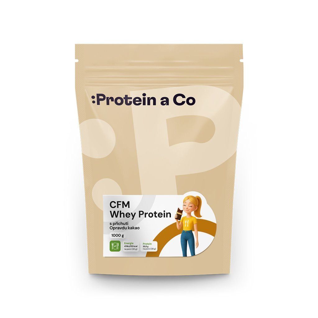KALORICKÉ TABULKY CFM Whey Protein Opravdu kakao