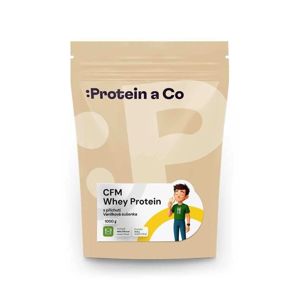 KALORICKÉ TABULKY CFM Whey Protein Vanilková sušenka